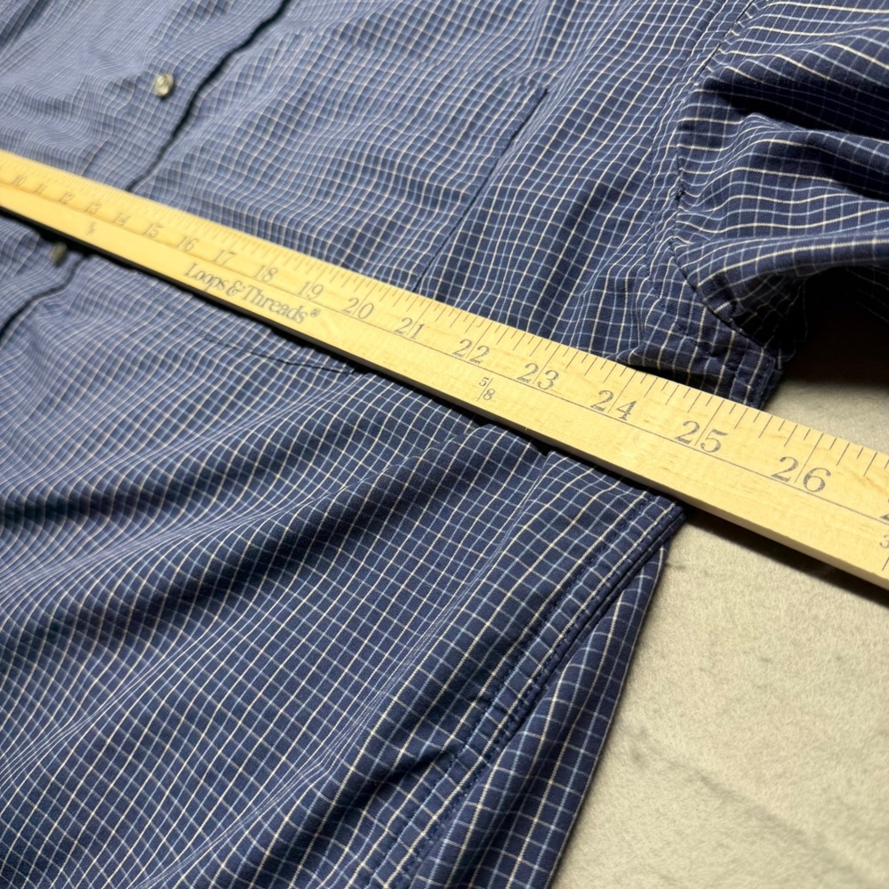 5.11 Tactical Shirt Mens XL Blue Plaid Long Sleeve Button Down MeshUtility Shirt - Picture 6 of 10
